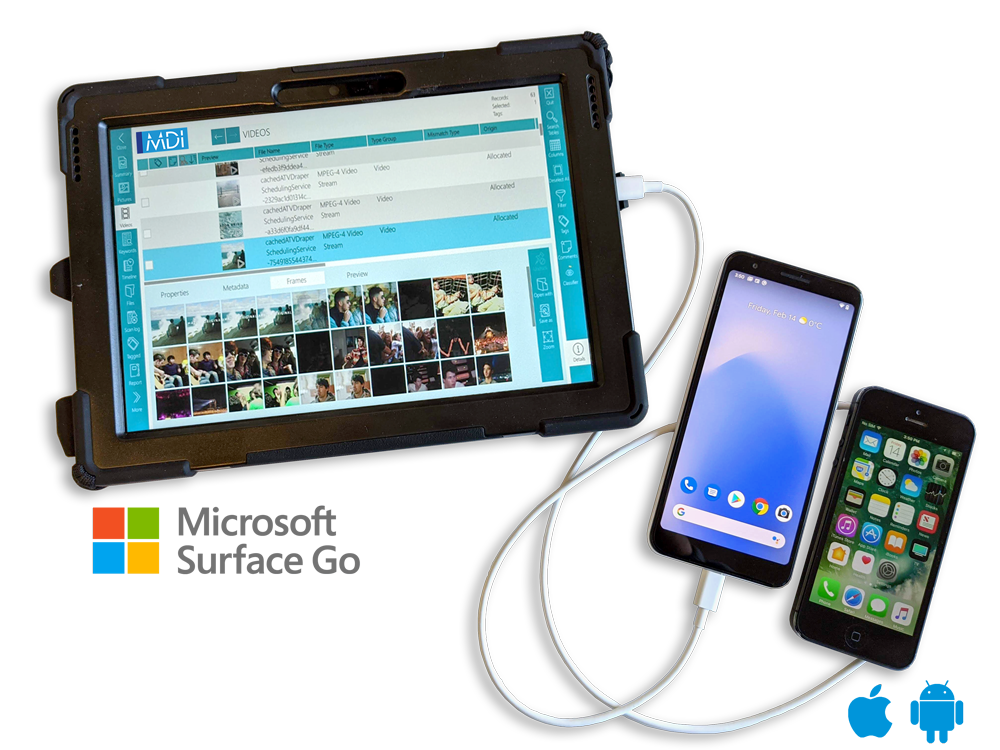 mobile device investigator field tablet