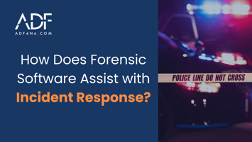 Photo of a crime scene with police taper that says do not cross on the left is a title that reads, How Does Forensic Software Assist with Incident Response?