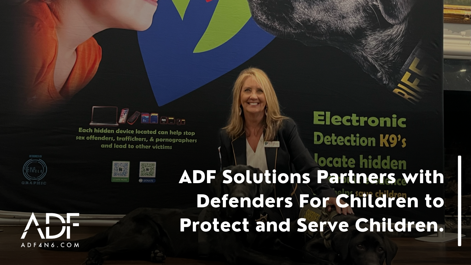 ADF Solutions Announces Partnership with Defenders For Children