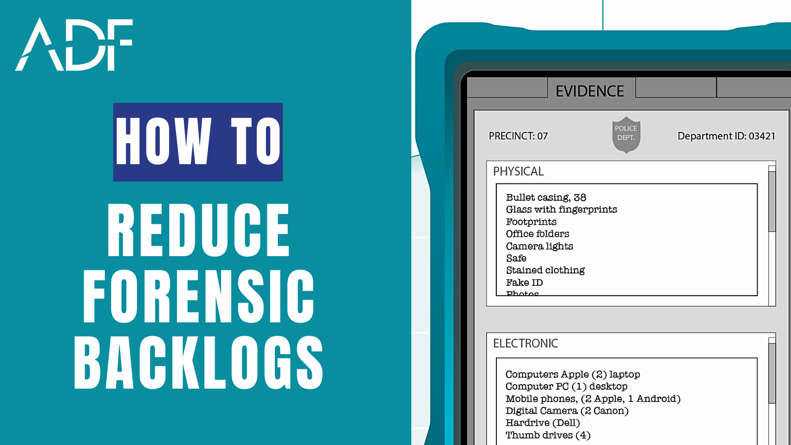 Digital Forensics Lab: How to Reduce Forensic Backlogs