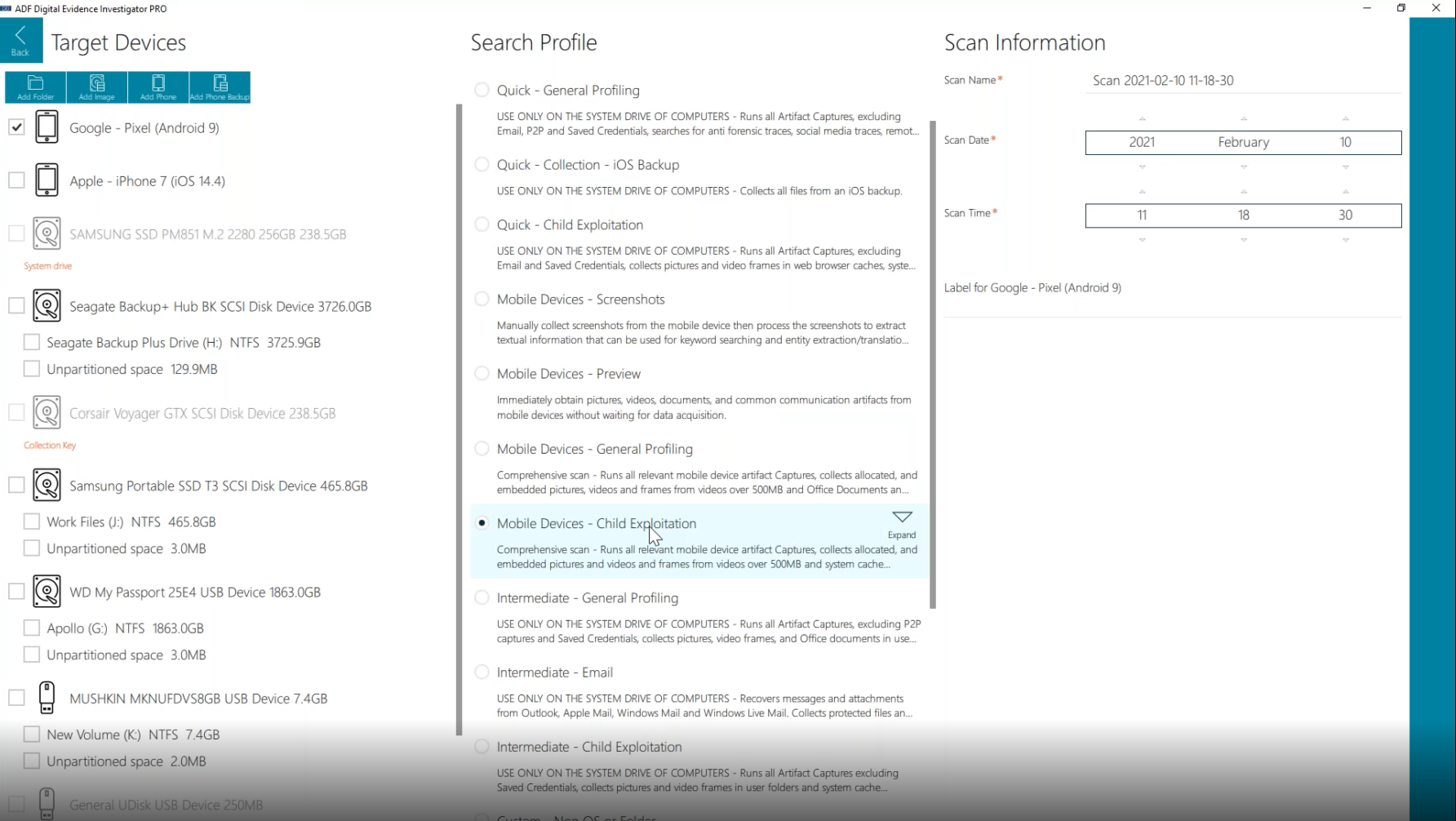 ICAC - Webinar Screenshot Search Profile