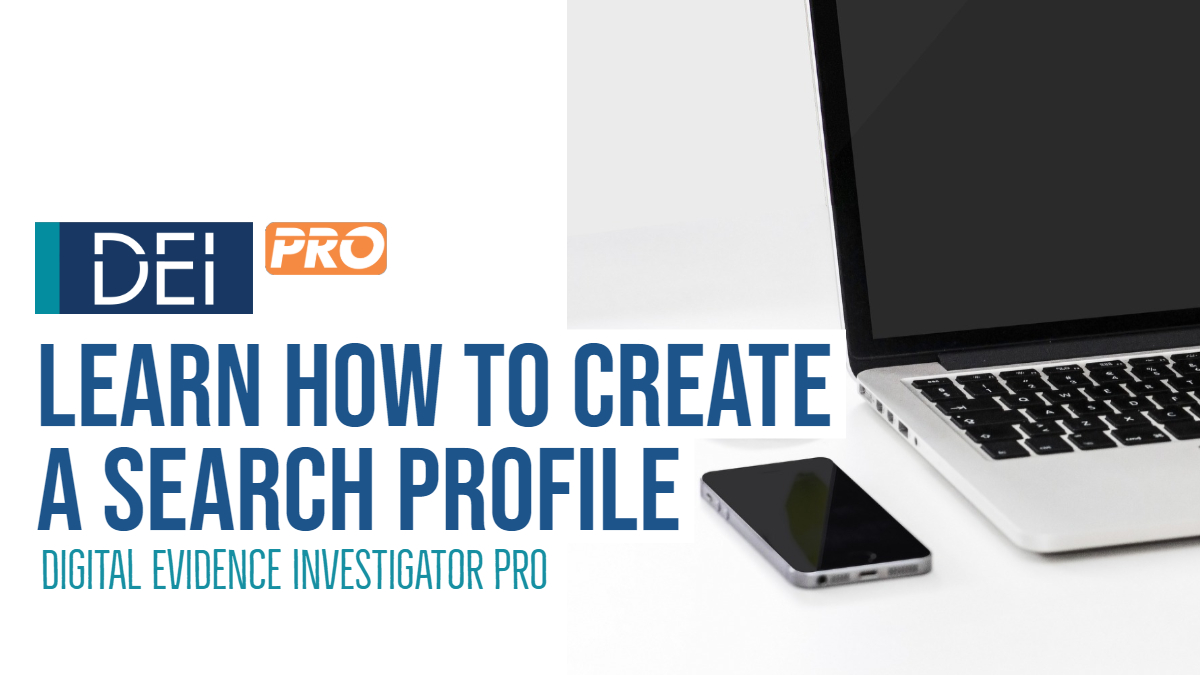 Creating a Search Profile in DEI PRO