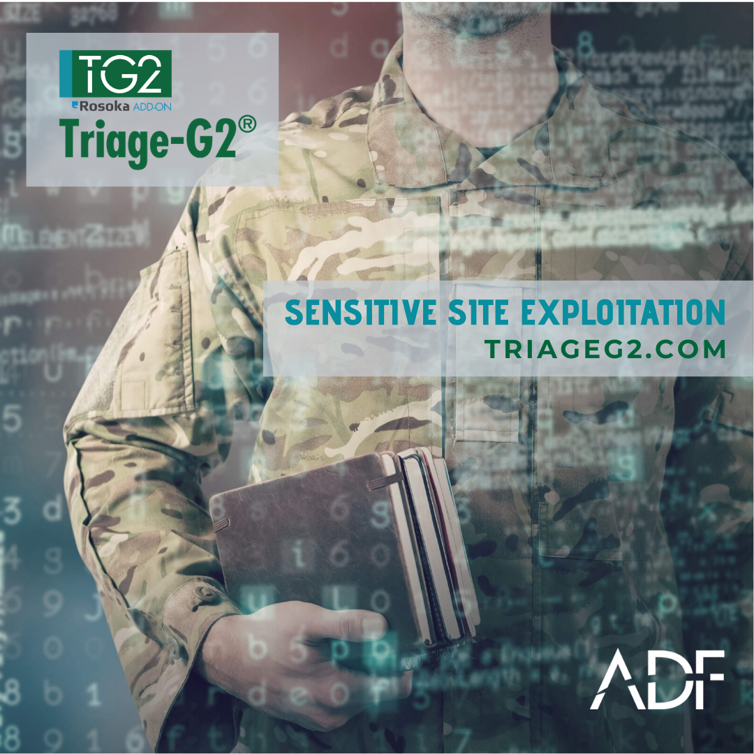 Sensitive Site Exploitation and Triage-G2: Just like Jack Ryan